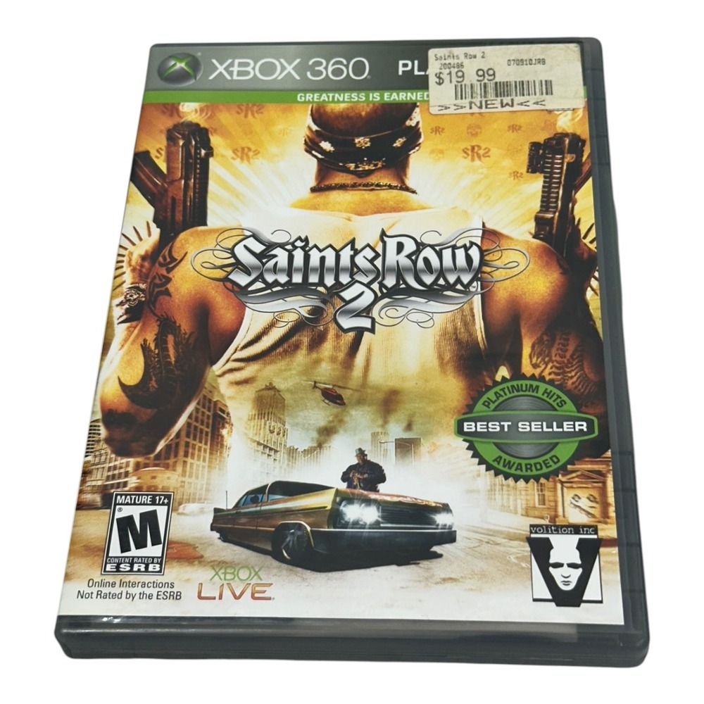 Saints Row 2 Platinum Hits Xbox 360 CIB Complete w Manual Untested